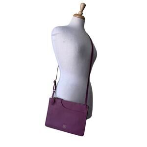 RADLEY LONDON Pockets Leather Crossbody Bag Mulberry Purple